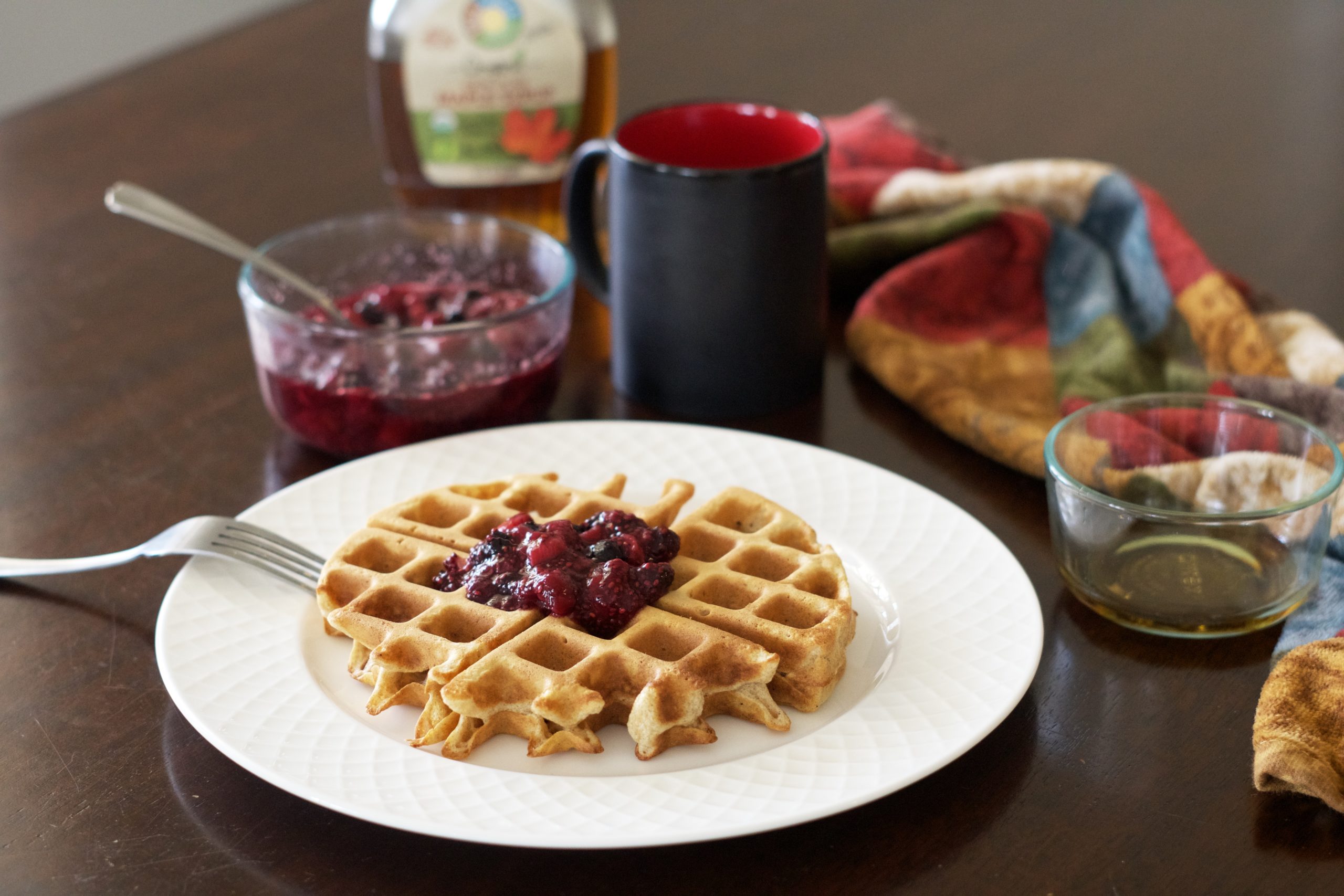 Waffles & Chia Berry Jam Recipe